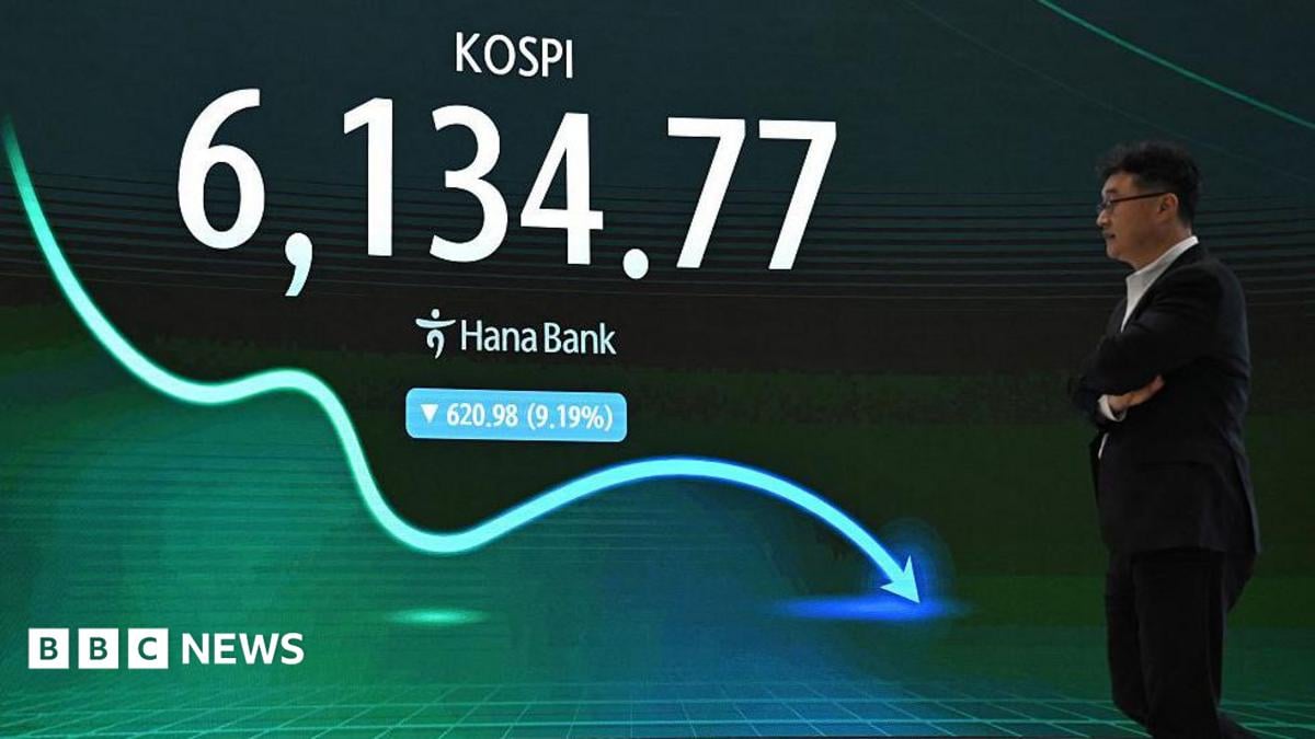 South Korea's Kospi surges record 15-18% after AI chip rout, reversing week's losses